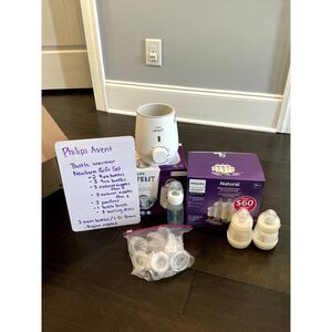 Philips Avent Baby Bottle Set and Bottle Warmer